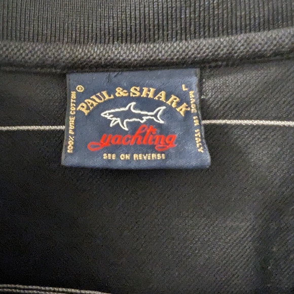 Paul & shark yatching size large black polo shirt - Picture 6 of 6